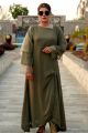 Angel Cut dress || Front slit with broch beautiful bamber chiffon dress || Women Formal wear dress || SIRA Designer. 