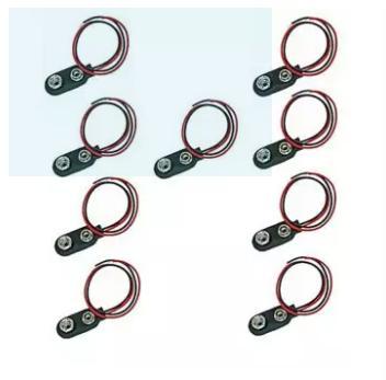 J&S Pack Of 10 9V Battery Clip