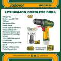 JADEVER Cordless Screwdriver JDCDS520 | 12V with LED Work Light | No-load speed: 0-400/0-1500 rpm | Maximum torque: 20 Nm | Chuck Chuck capacity: 0.8-10 mm. 