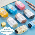 Cute Animal Roller Eraser With Roller Cleaning Built-in Pencil Sharpener 3 in 1 Erasers for Kids School Office Correction Rubber. 