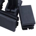 16 Pcs Black Plastic Rectangular Blanking End Caps Inserts 20mm x 40mm. 