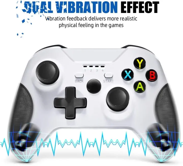 Xbox%20one%20Wireless%20Controller%20PC%20Game%20Controller,%202.4GHZ%20Wireless%20Game%20Controller%20Compatible%20with%20Xbox%20One/One%20S/One%20X%20and%20PC%20with%20Built-in%20Dual%20Vibration%20%EF%BC%88White)%20-%20Image%202