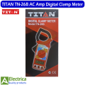 TITAN TN-26B Professional Digital Clamp Meter  High-Accuracy AC Voltage, Current & Continuity Tester  Electrician Multimeter by Electrica. 