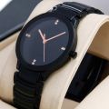 (ELEGANT FASHION ) Luxury Classy Full Black Steel Watch For Men. 