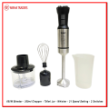 4 in 1 Hand Blender Set with 2 Switches – 21 Speed Setting, 600W HandBlender Stick, Whisker, 300ml Chopper, 700ml Jar, Chopper Machine - Kitchen Accessories for Grinding, Mixing, and Blending – Mirha Traders. 