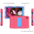 For Samsung Galaxy Tab A 8.4 (2020) Shockproof Two-Color Silicone Protection Case with Holder. 