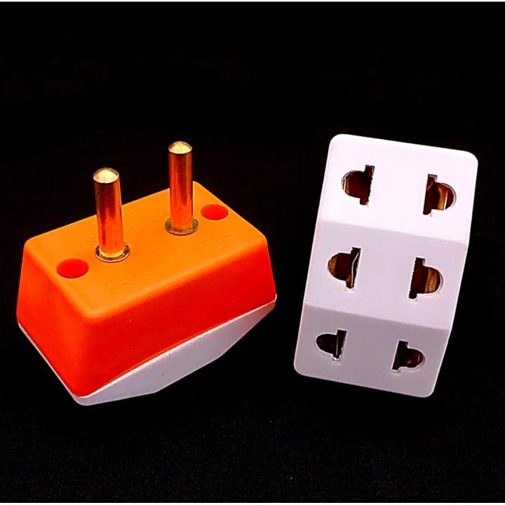 2 Pcs Multi Plug 2 Pin Multi Socket Electric Plugs and Power Socket for Household Electrical Appliances Multi Plug