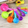 10 Pcs Measuring Spoons - Measuring Cups - Multicolor. 