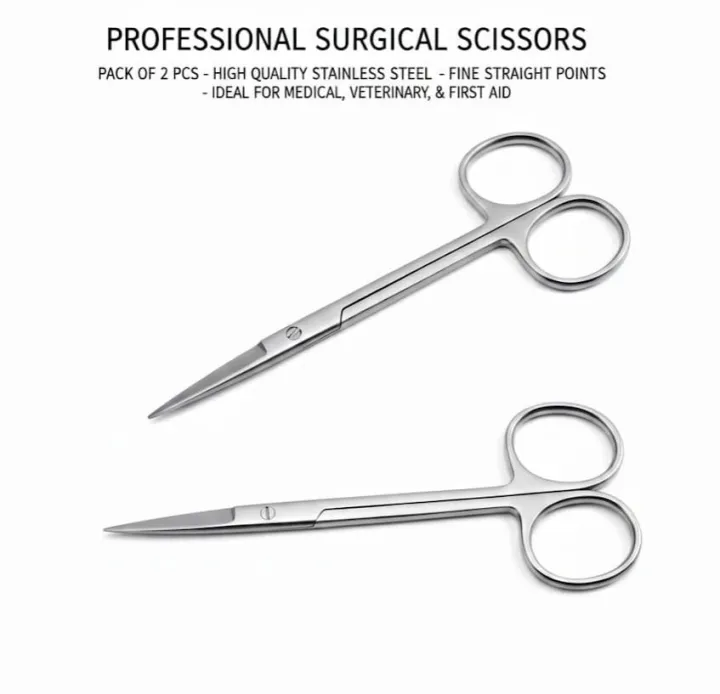 Pack of 2 Iris Scissors – Rust-Free Stainless Steel Surgical ...