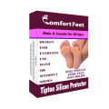 Tiptoe Silicone Gel Protector Ball of Foot Pain Relief (Beige, Free Size) - 1 Pair ( Comfort Feet). 