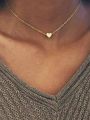 Heart choker Necklace Jewellery For Girls | Korean Jewellery - Gold Chain Neck Statement Collar Chains Choker Shining Female Choker Korean Jewellery. 