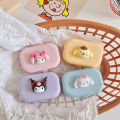 Sanrioed Kawaii Anime Kuromi My Melody Cinnamoroll Contact Lens Case Travel Kit Easy Carry Mirror Lenses Box Container Gift. 