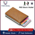 Vocoal Card Holder Men Wallet Money Bag Male Vintage Black Short Purse PU Leather Fashion Wallets Slim Thin Wallets. 