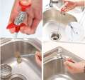 Metal Flexible Wire Drain Opener Brush Sink Cleaning Hook, Sewer Dredging, Drain Cleaner, Spring Pipe Dredging Tool, Drain Opener, Drain Clog Remover. 