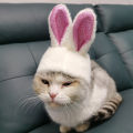 Pet Cat Hea ear Sparkling Bunny Ears Cat Hat Soft W ble Cosplay Pet Headgear for Party Pet Cat Hat. 