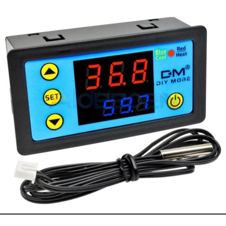 AC  220V W3231 LED Dual Display Digital Temperature Controller With NTC Sensor Probe