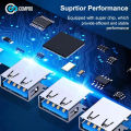 USB HUB 3.0 With 4 Ports 5V/1.5A Charging High Speed 5Gbps - Multi Device Extension Connector USB Hub for PC, Windows, Mac, Surface Pro, Laptop, Printer, Mobile - Super Fast Multi Splitter Adapter for Mobile Gaming, PS4, Phone, Tablet, Computer. 