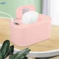 Heated Wipe Dispenser with Large Capacity for Traveling Home Wet Tissue Pink Thermostat. 