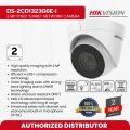 HIKVISION DS-2CD1323G0E-I 2 MP Fixed Turret Network Camera Network Products Network Cameras Value Series-Water and dust resistant (IP67) IP Camera-Efficient H.265+ compression technology IP camera. 