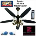 GFC Fan Ceiling 56'' Fanoos Model Black Color Pure Copper Wire. 