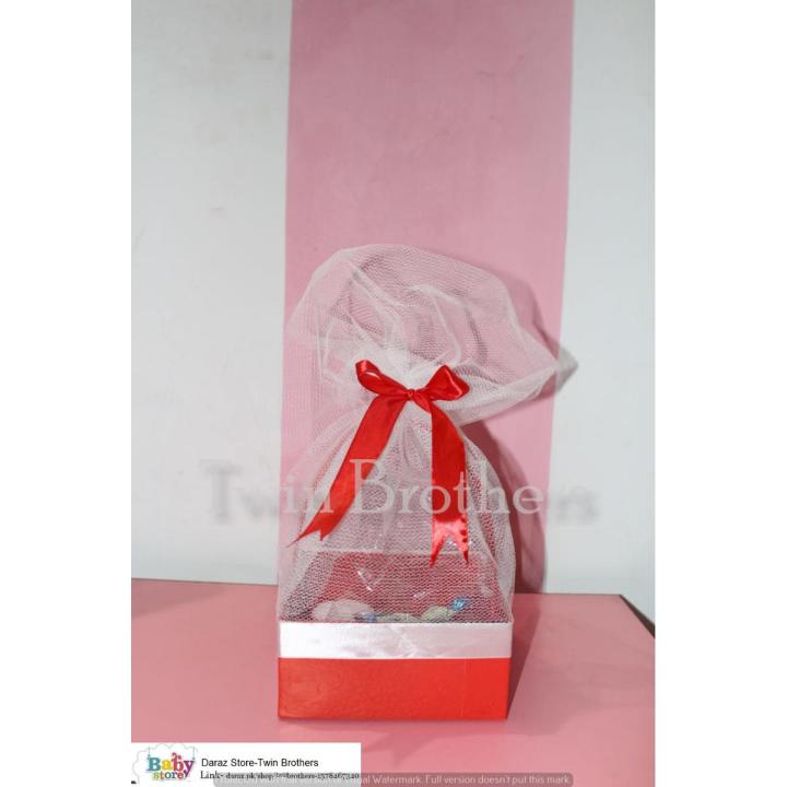 Gift Wrapping Basket (Glitter Paper & Hard Board Made) 8” x 8” size