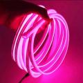 220V Pink LED strip Flexible NEON Rope Light waterproof/LED Neon Lights decoration with Adaptor Free. 