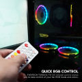 FANTECH FB301 TURBINE RGB Cooling Fan For Pc Casing With Controller Box and Remote - Set of 3. 