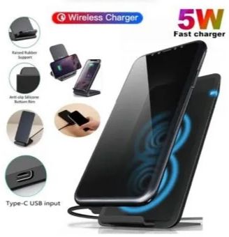 Techmanistan 5W Universal Fast Wireless Charger for Android & iPhone,Wireless Charger Mobile Gadgets, Mobile Fast Charging High Quality Smartphone Charger