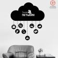 Al Ghani Enterprise 2 X 2 Feet -Social Network Motivational Wall Sticker Decoration  For Offices Business School ,Media houses Multi National Companies Institute Motivational Centers  Black Color. 