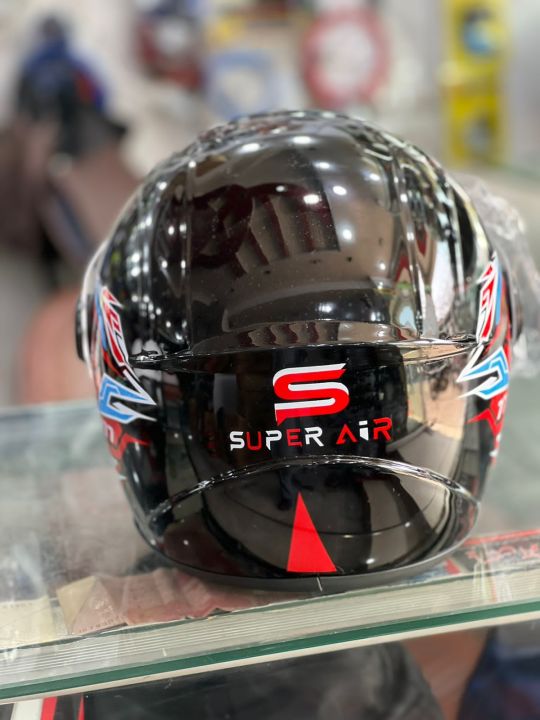 SUPERAIR%20Bike%20Helmet%20-%20Black%20-%20Medium%20Large%20-%20Transparent%20-%20black%20-Visor%20-%20Motorcycle%20Helmet%20-%20heavyBike%20Helmet%20-%20Image%204