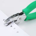 Paper Forming Cutter Metal Single Punch Pentagon/Triangle Heart Shape/Round/1 Piece Hole Punch Shape/Square Hole Punch Hole Embossing Device Machine AShines. 
