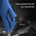 Quiberk for Samsung Galaxy S21 FE 5G Phone Case Slide Camera Cover Kickstand Hard Shockproof Armor Back Casing. 