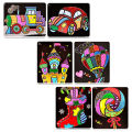 PinShang Magic Art Stickers Creative DIY Cartoon Transfer Painting Paper. 