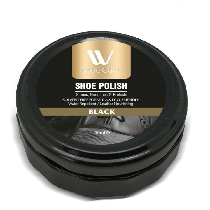 (Pack of 3) WBM Shoe Polish Black Leather Nourshing & Water Repellent Shoe Polish 50ML