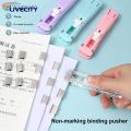 Binder Clip Simple Operation Paper Binder Clips Desktop Stapler. 