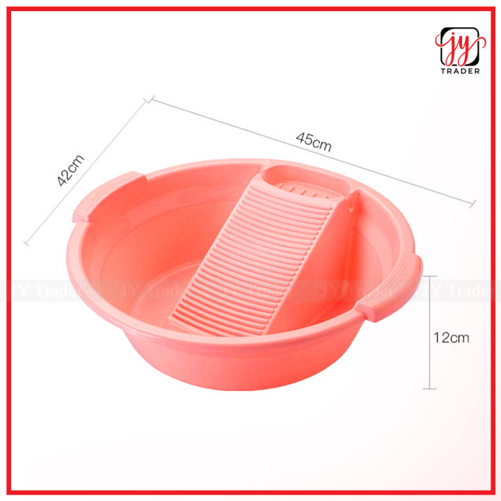 Cloth%20Wash%20Tub%20Laundry%20Basin%20with%20Washboard%20-%20Image%203