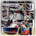 28 Sticker Honda 125cc/CD70cc Sticker Kit Vinyl High Quality Universal Kit With Proper Size For Motorcycle Car Waterproof Heatproof New Designs. 