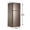 PEL Refrigerator Life Pro Series - 16 Cubic feet Capacity -PRLP 21860 Metallic Golden/Grey - (100% Copper  Condenser)10 Years Brand warranty. 