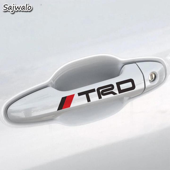 TRD Car Door Handle Sticker Black - Car Decoration Vinyl Decal