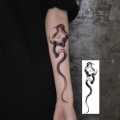 【Good-Love Store】y lady arm temporary tattoo snake ankle instep instep hand back snake lasting waterproof tattoo. 