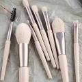 8 Pcs Mini Travel Portable Soft Makeup Brushes Set – Lightweight & Compact Beauty Tool for Foundation, Eyeshadow, Blush & Contour – Ultra-Soft Bristles & Travel-Friendly Design. 