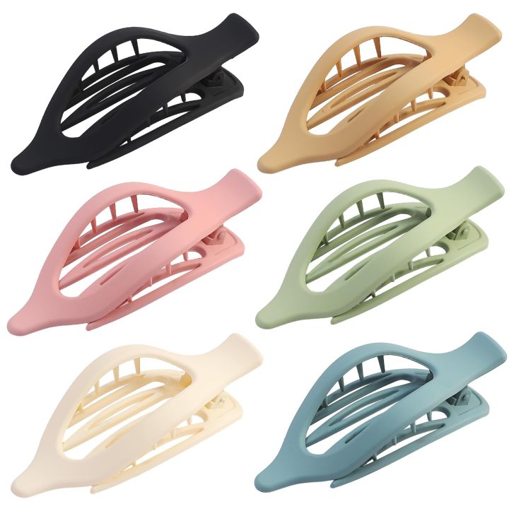 Metal hair clips Flat hair clips Ergonomic Pack of 5 Thick hair Claw clips Thin hair Plastic hair clips French concord Hair Accessories for Girl