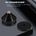 1 Sets Speaker Loudspeaker Spikes Stand Feets Audio Speaker Repair Parts Turntable DIY Speaker Stand Shock Pin Nails and Pads Accessories. 