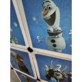 FROZEN 9 Cubic DIY (Nylone) Plastic Baby Clothes Cabinet Space Saver Organizer / Baby cupboard and Baby Hanging Wardrobe - 9 Cubes Storage Cabinet & Wardrobe For Kids With Hanging Rod. 