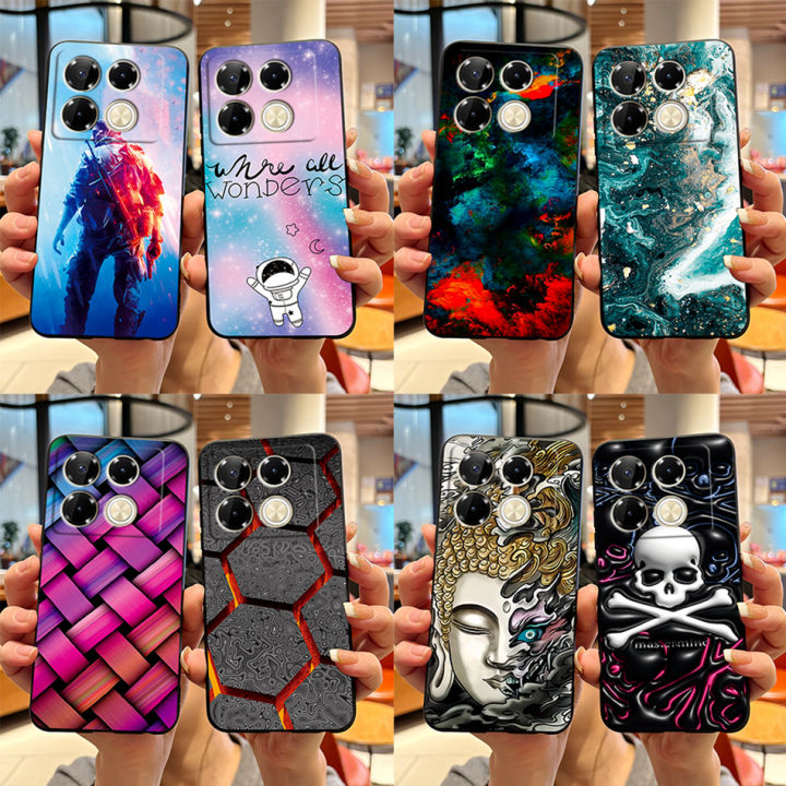 Case For Infinix Note 40 X6853 Note 40 Pro 4G X6850 Note 40 Pro 5G X6851 Silicone TPU Protective Cover Fashion Marble Phone Case
