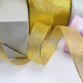 Glitter Ribbon 1 Inches Length 16 Meter Silver and Golden for Crafts, Gifts, Wrapping, Decorations & Arts. 