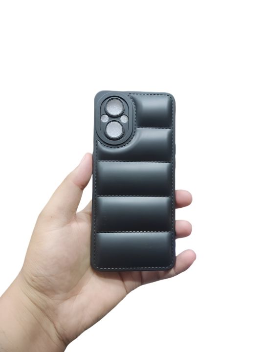 OPPO F21 Pro 5G Back Cover Soft Puffer Down Jacket Camera Protection Phone Case