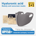 UPF50+ Anti-UV Face Cover Washable Hyaluronic Acid Face Mask Outdoor Running Cycling Sports Sun Protection Mask Hudduo. 