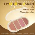 Miss Rose Premium Island Hottie 4 Color Blusher Palette. 