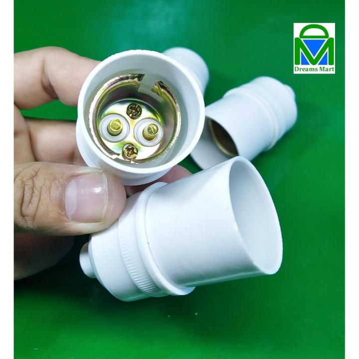 DreamsMart Pack of 2pcs HQ Pin B22 Holder for AC DC Pin Lock Light Bulb Lamp Socket Adapter Energy Saver LED Light Holder